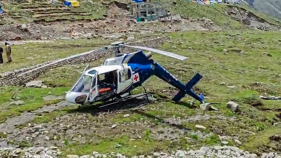 Helicopter of AIIMS Rishikesh's heli ambulance service crash-landed in Kedarnath