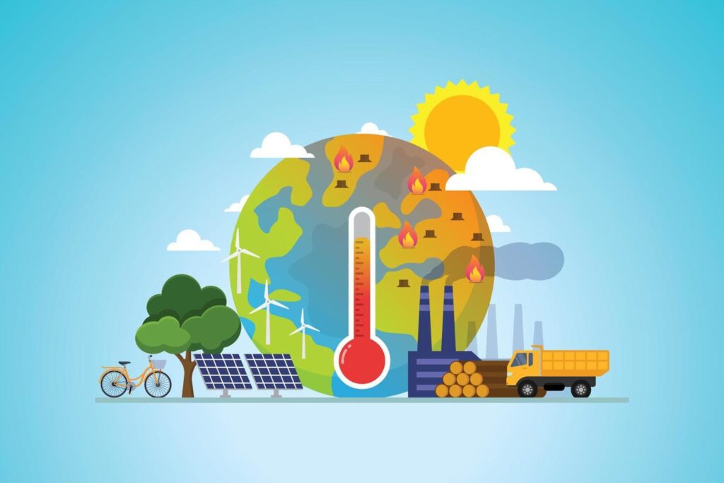 global-warming-increase-temperature-earth-with-thermometer-vector